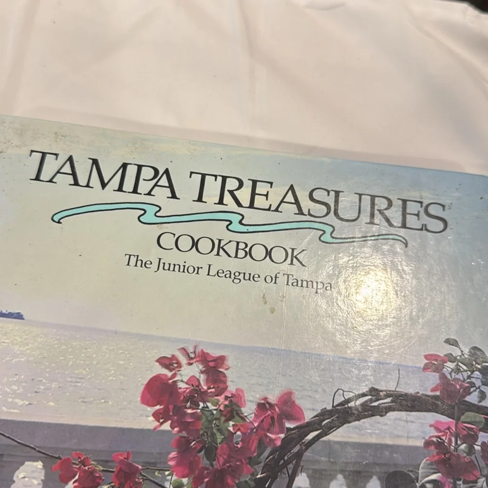 Vintage Tampa Florida Memorabilia, Tampa Treasures Cookbook from 1992, Hardcover